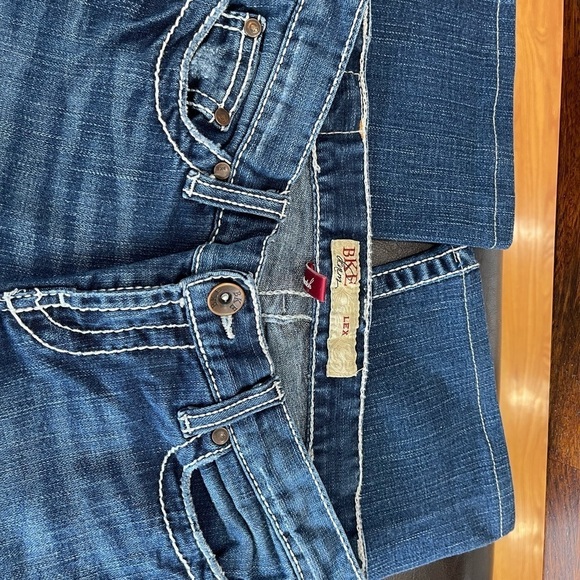 BKE Lexi flare boot jean in a size 26 white stitching western rodeo rocker - Picture 7 of 16